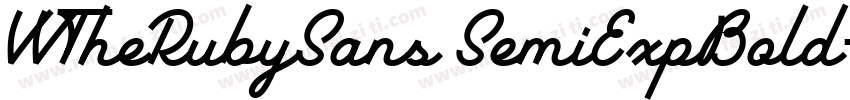 VVTheRubySans SemiExpBold字体转换